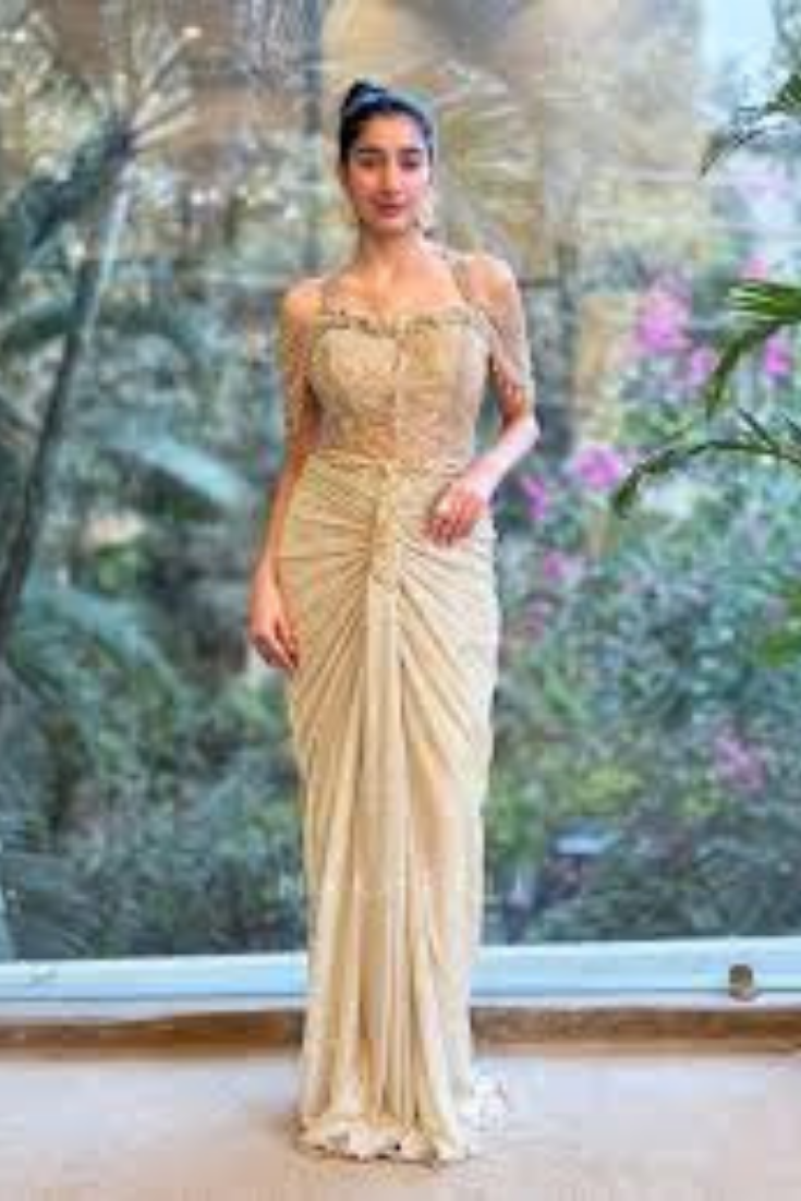 Beige Indo- Western Dress